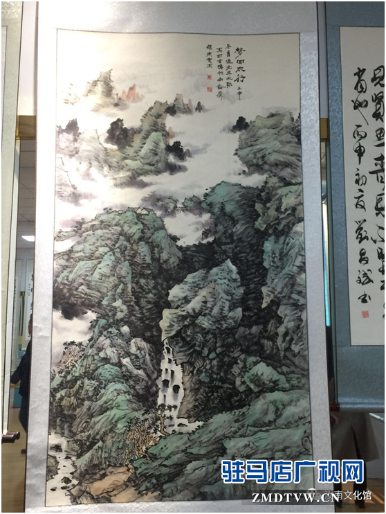 汝南縣文廣旅游局舉辦“光輝歲月70年”書畫展 