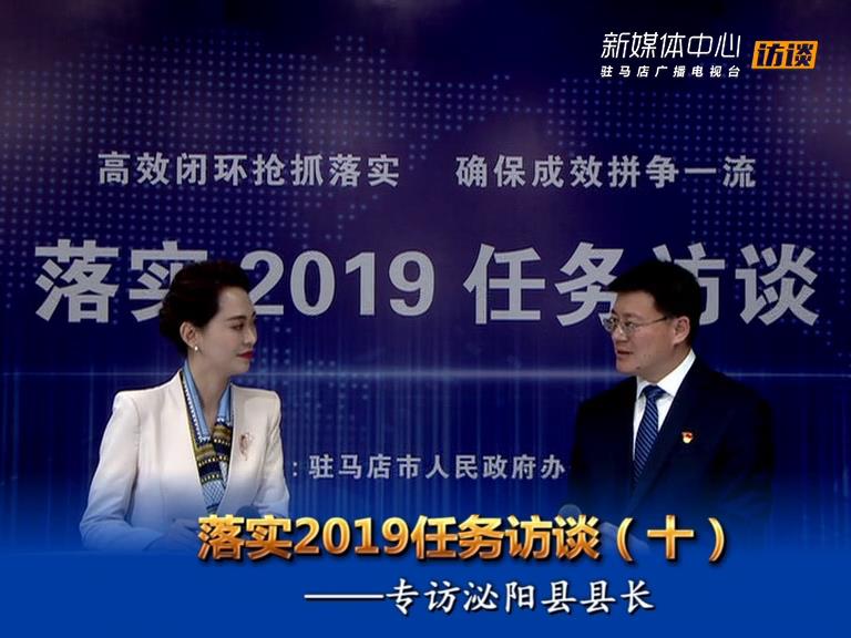 落實2019任務訪談--泌陽縣人民政府縣長魏華偉