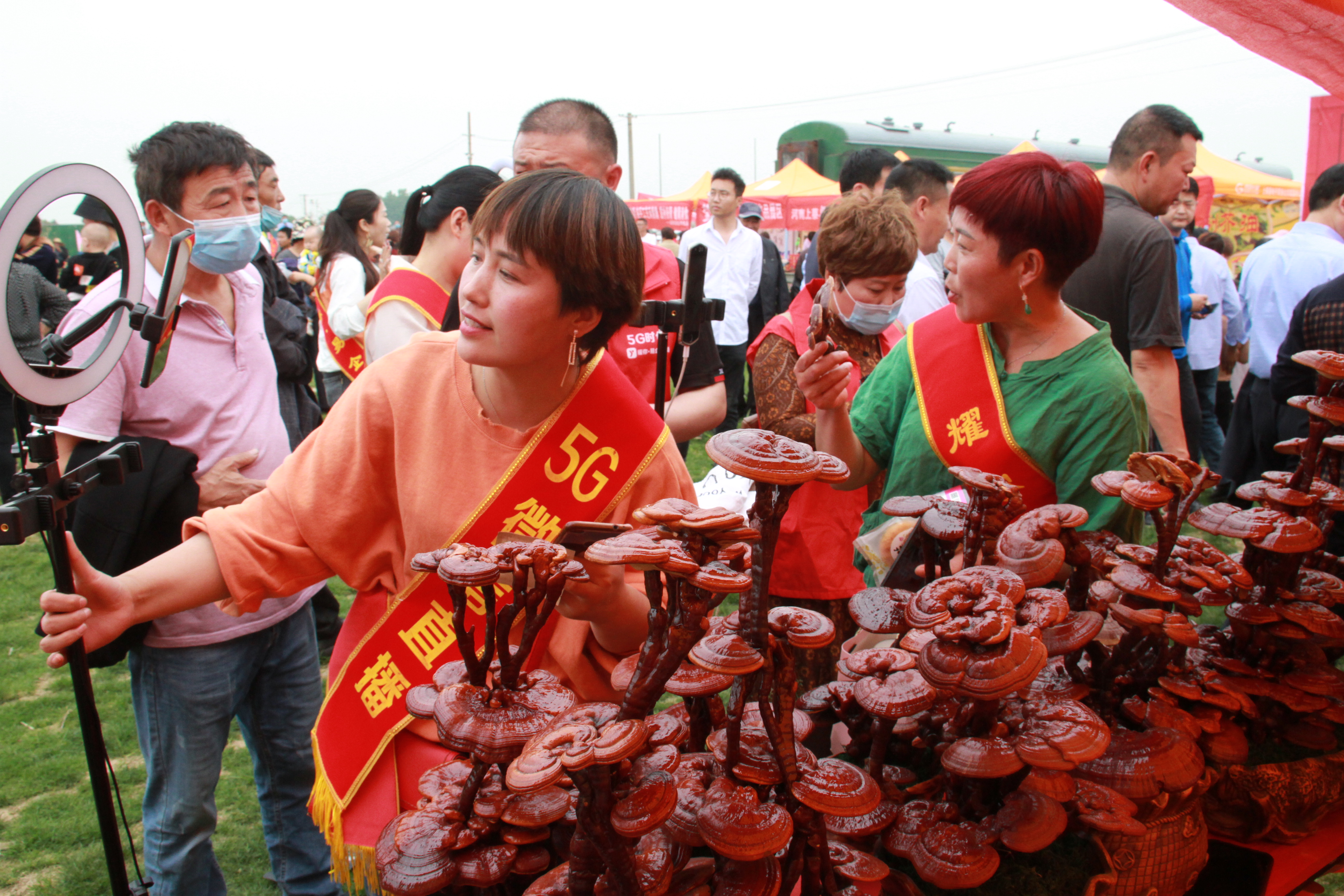 上蔡縣：“草根直播團(tuán)”，田間地頭帶貨忙…