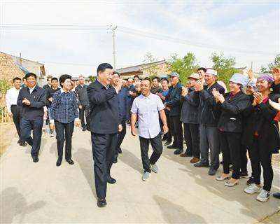 習近平在寧夏考察時強調  決勝全面建成小康社會決戰(zhàn)脫貧攻堅繼續(xù)建設經(jīng)濟繁榮民族團結環(huán)境優(yōu)美人民富裕的美麗新寧夏