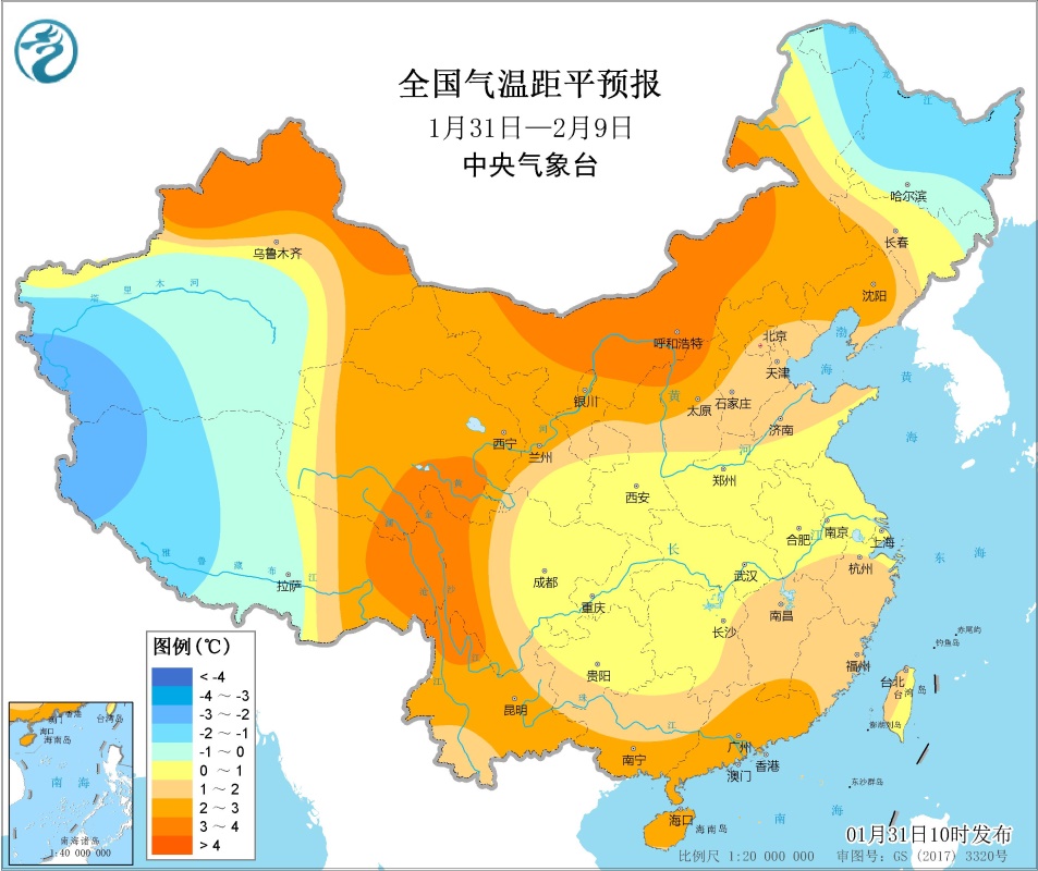 北方地區(qū)氣溫多起伏 南方地區(qū)將持續(xù)陰雨