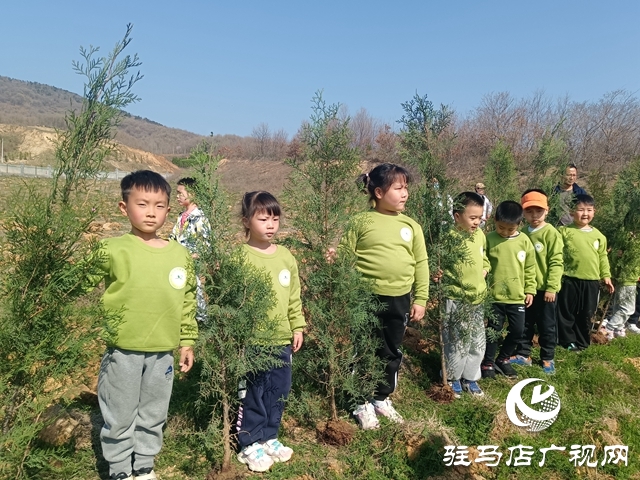 駐馬店市實驗幼兒園組織開展義務(wù)植樹活動