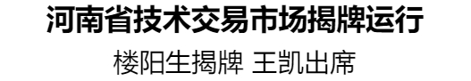 河南省技術(shù)交易市場揭牌運(yùn)行