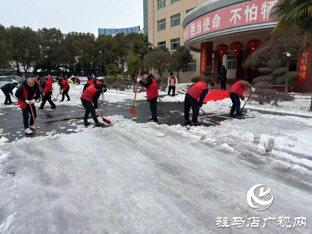 駐馬店市驛城區(qū)開展清雪除冰志愿服務活動