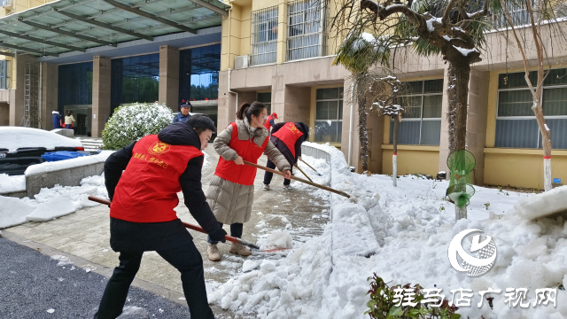 駐馬店市驛城區(qū)開展清雪除冰志愿服務活動